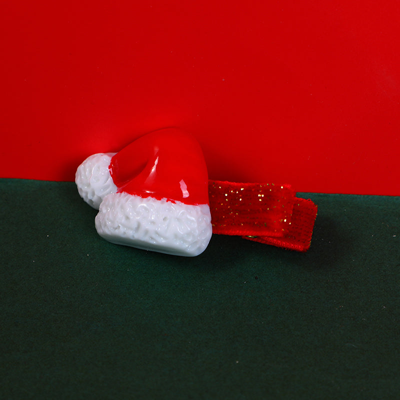 ACCESORIOS PARA EL CABELLO NAVIDEÑOS DE GORRO - DISEÑO 7