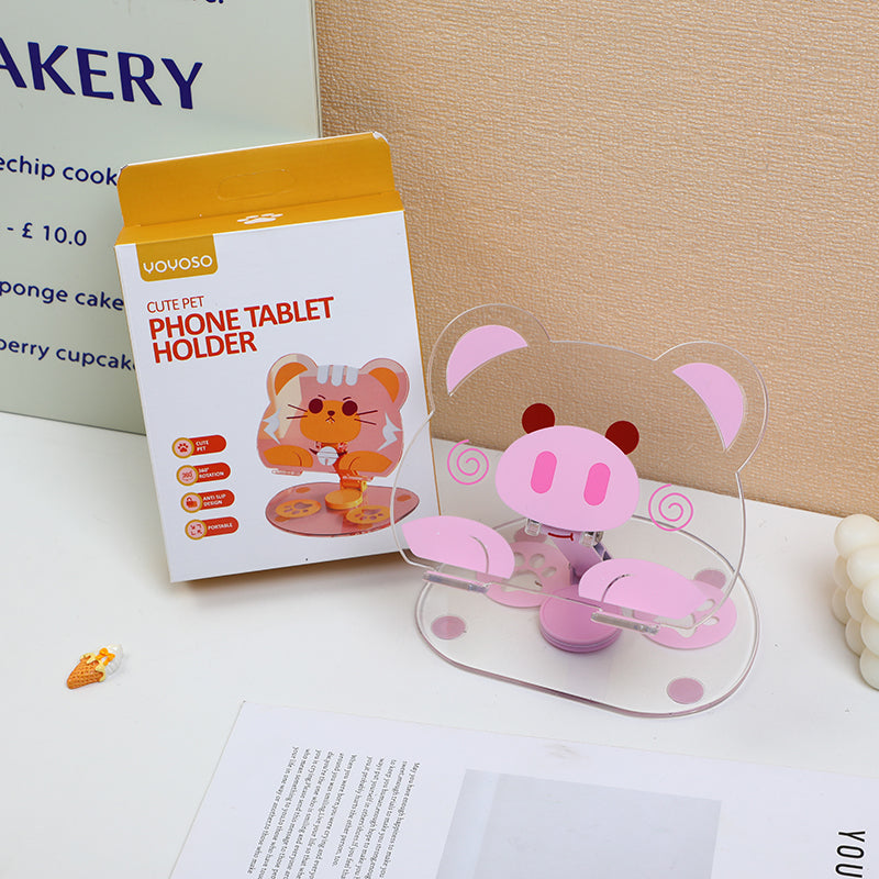 SOPORTE PARA EL CELULAR - CERDITO ROSADO