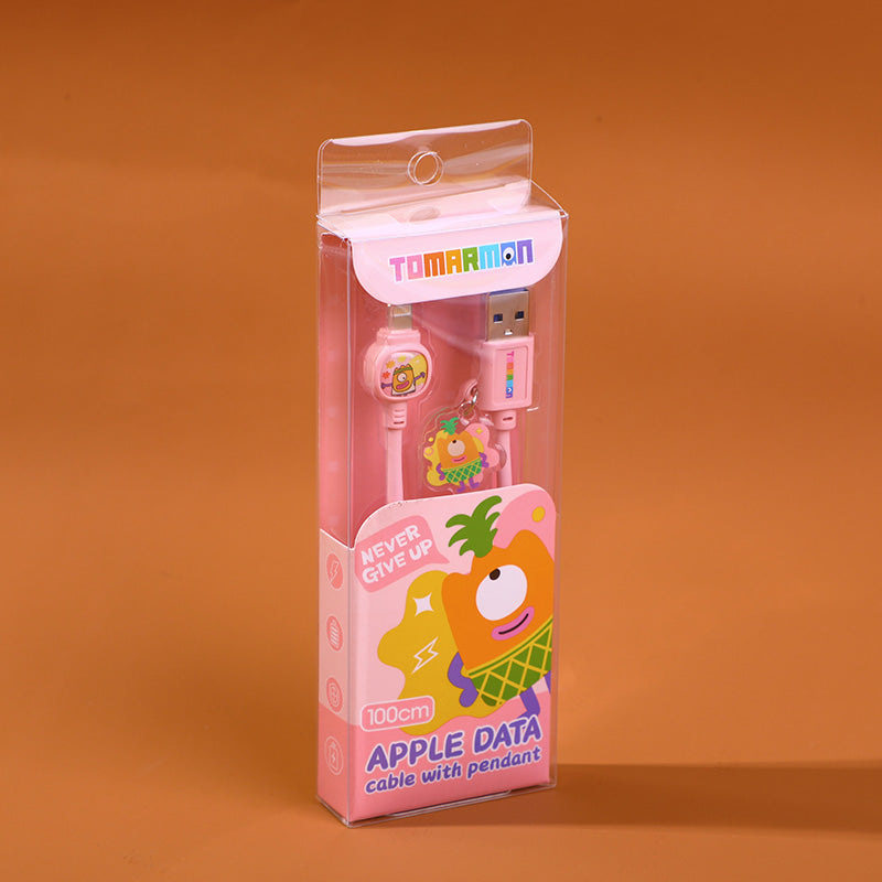 Cable De Datos Para Apple Rosado