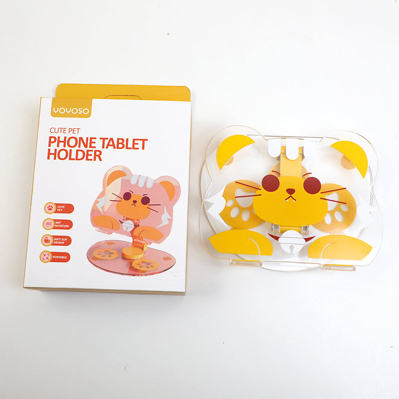 SOPORTE PARA EL CELULAR - RATON AMARILLO