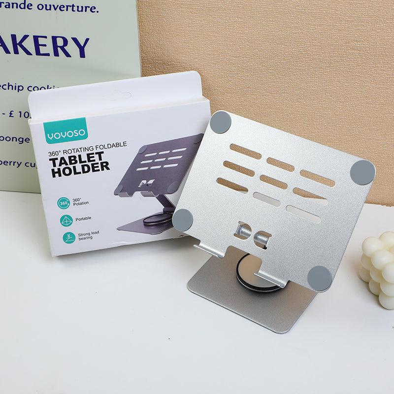 SOPORTE PARA TABLETS - PLATEADA