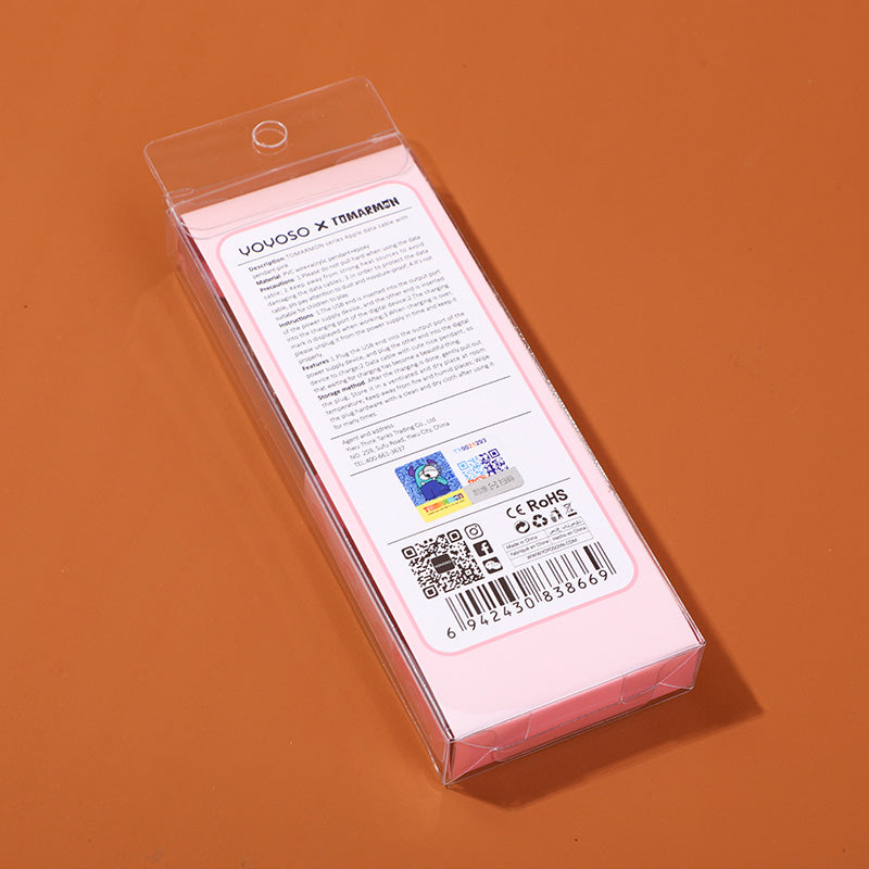 Cable De Datos Para Apple Rosado