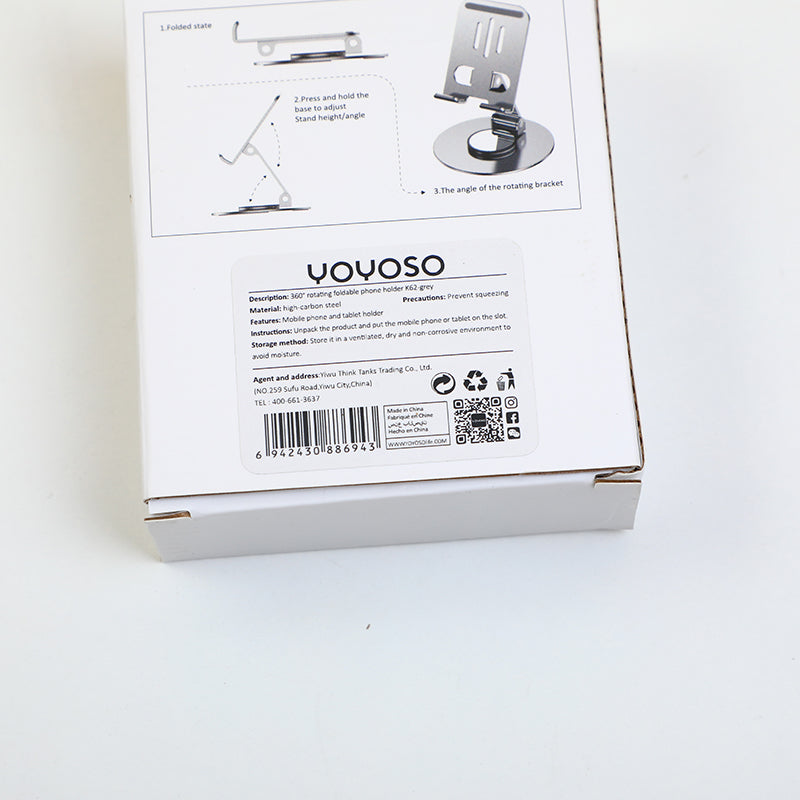 SOPORTE PARA EL CELULAR PLEGABLE - GRIS