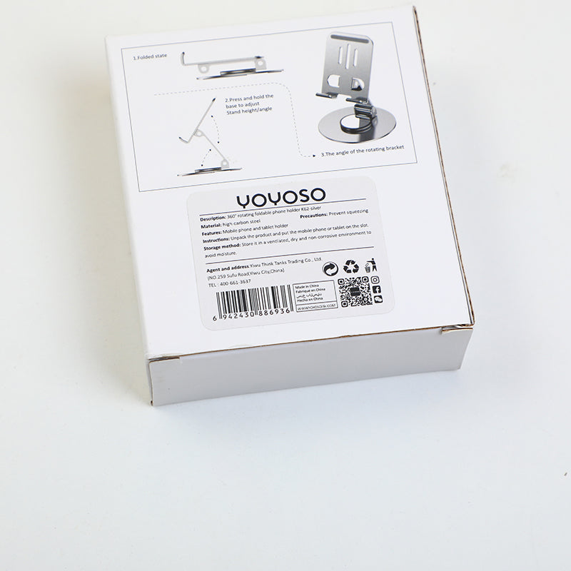 SOPORTE PARA EL CELULAR PLEGABLE - PLATEADO