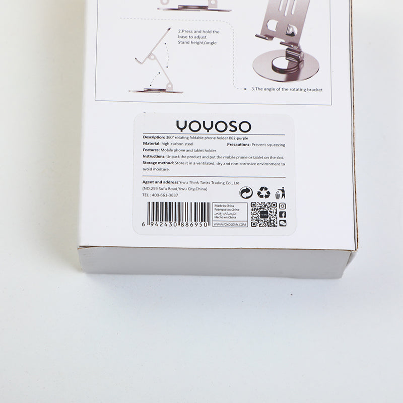 SOPORTE PARA EL CELULAR PLEGABLE - MORADO