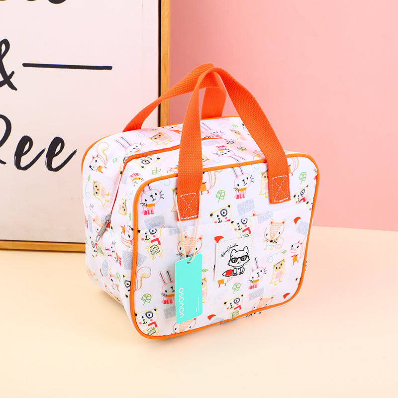 LONCHERA CUADRADA INSULADA - NARANJA