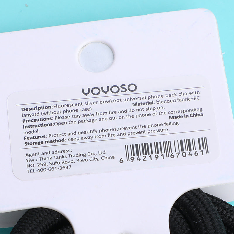 CUERDA PARA EL CELULAR - LAZO PLATEADO