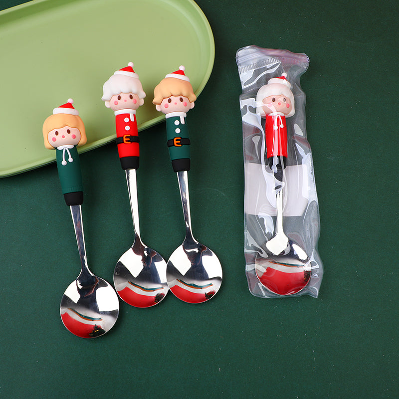 CUCHARA CON MUÑECA NAVIDEÑA