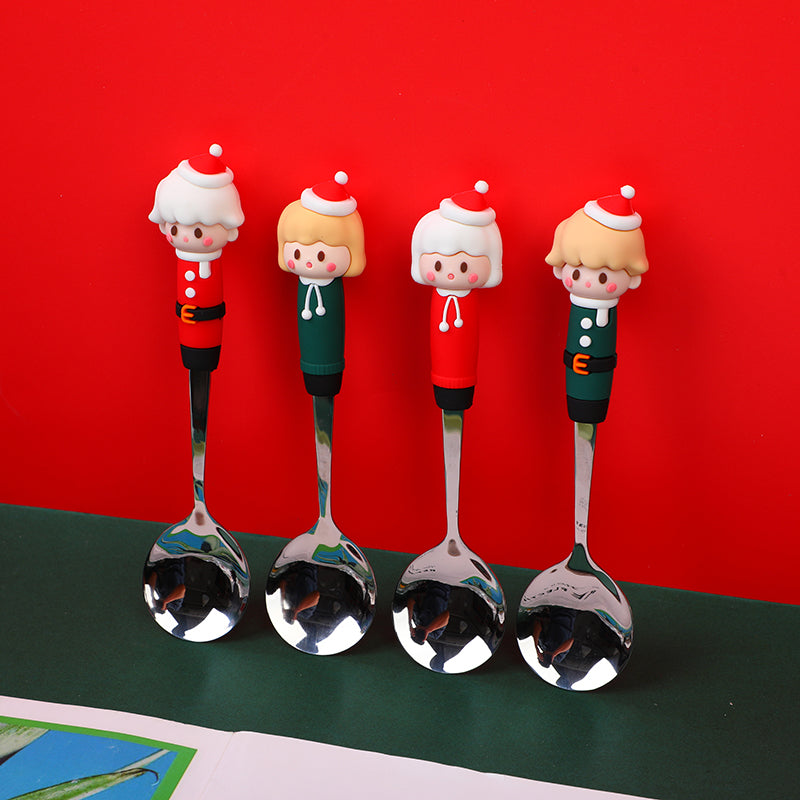 CUCHARA CON MUÑECA NAVIDEÑA