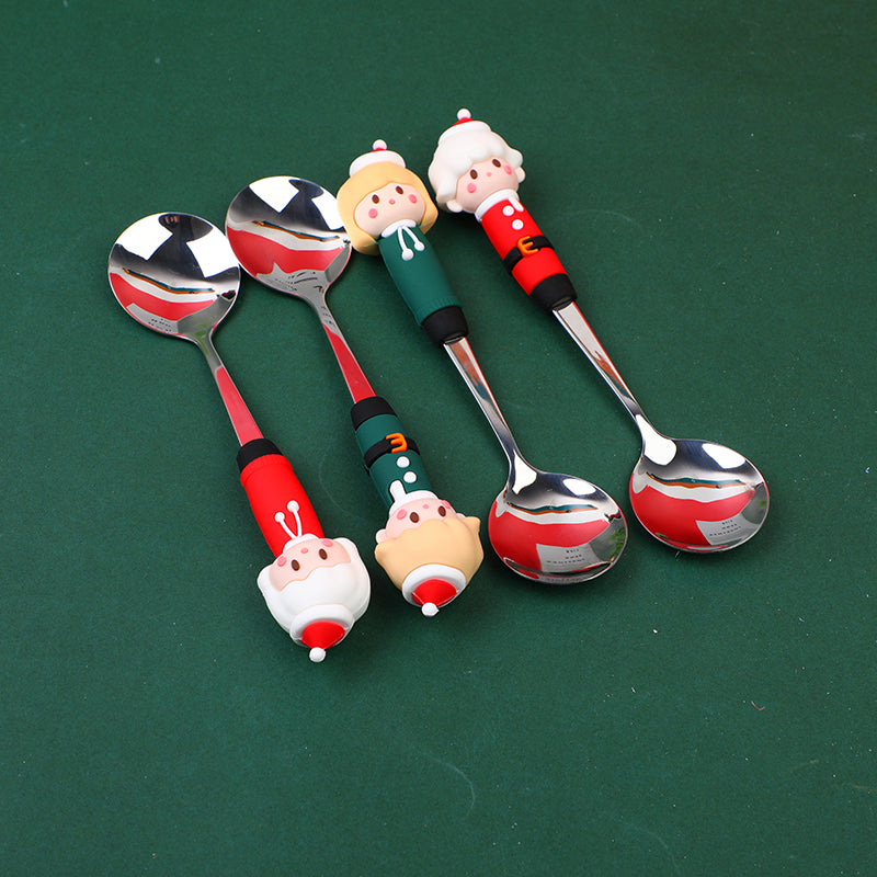 CUCHARA CON MUÑECA NAVIDEÑA