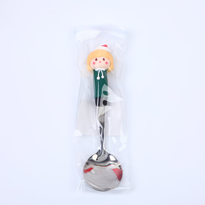 CUCHARA CON MUÑECA NAVIDEÑA