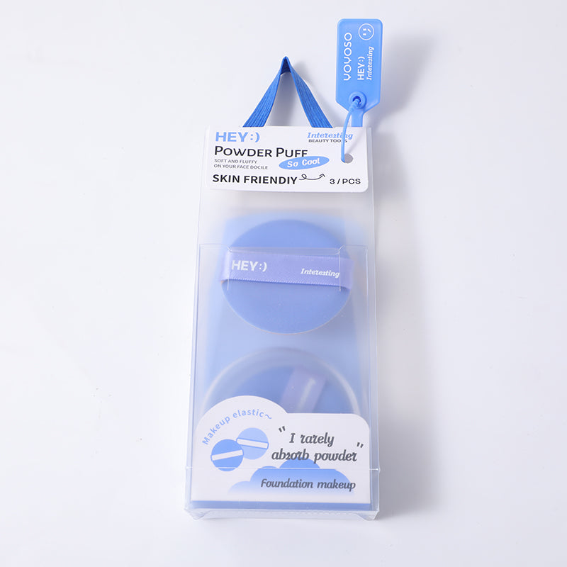 PUFF DE MAQUILLAJE - AZUL