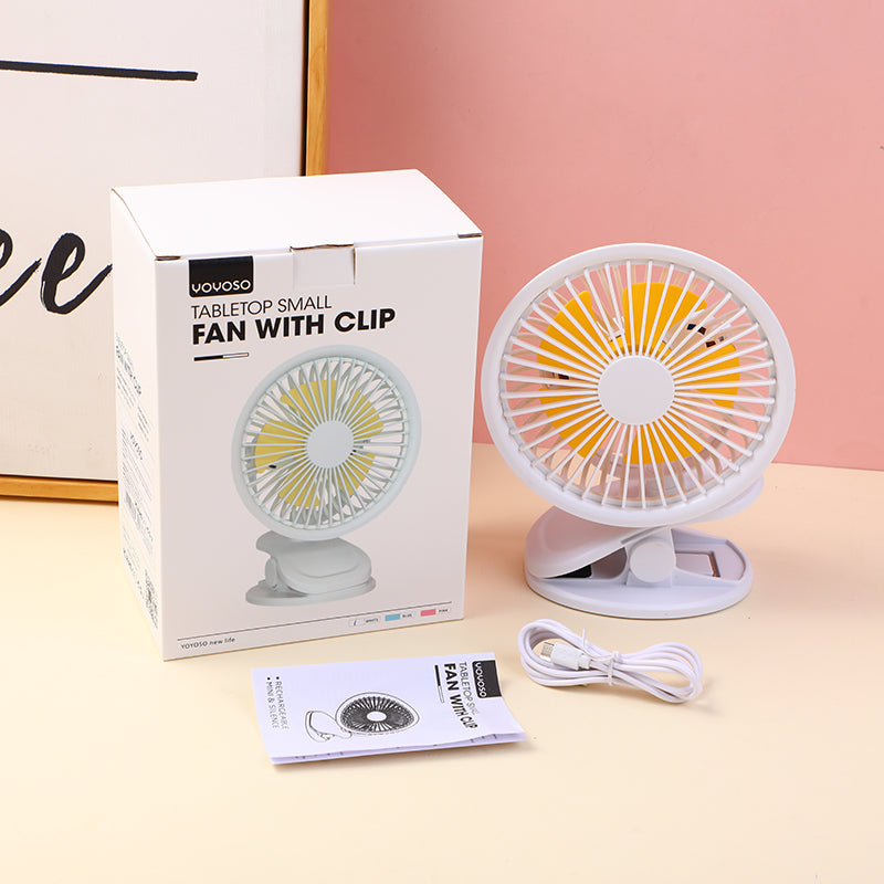 VENTILADOR CON CLIP - BLANCO