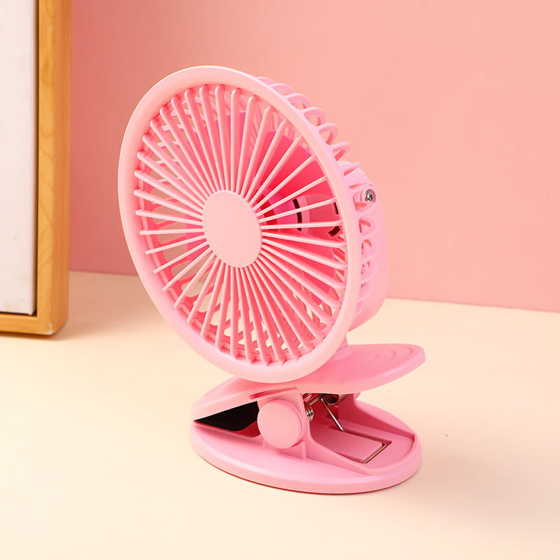 VENTILADOR CON CLIP - ROSADO