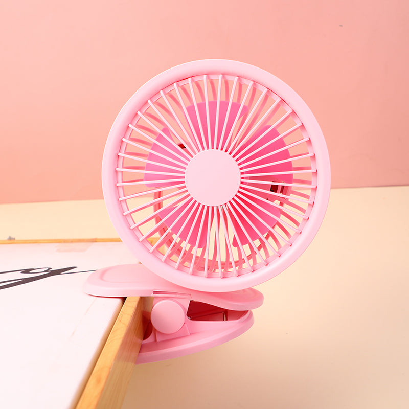 VENTILADOR CON CLIP - ROSADO