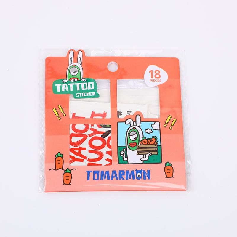 TATUAJES TEMPORALES - TOMARMON - NARANJA Y VERDE