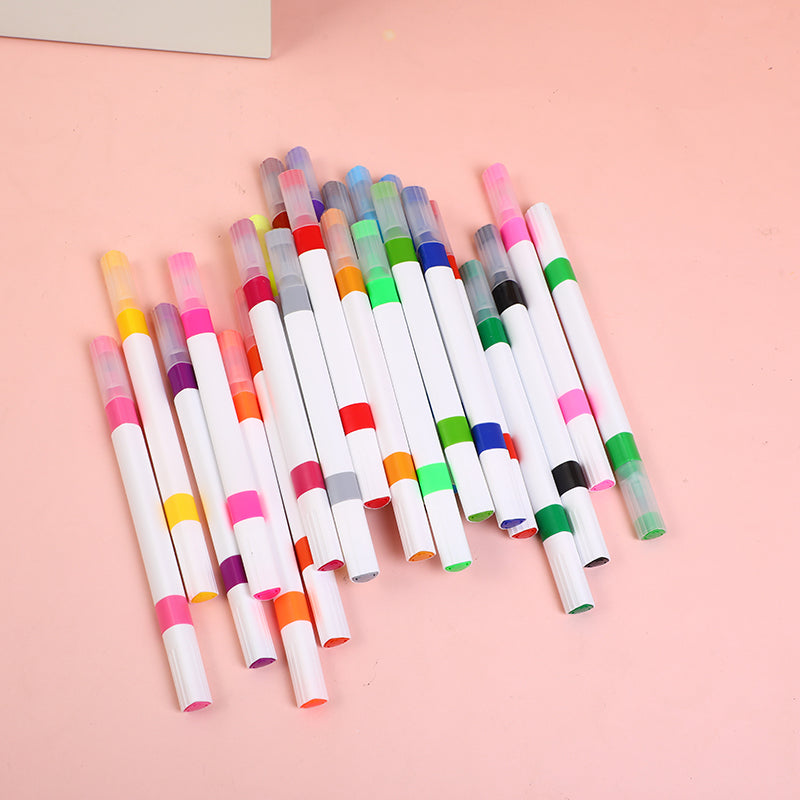 SET DE 24 MARCADORES DOBLE PUNTA