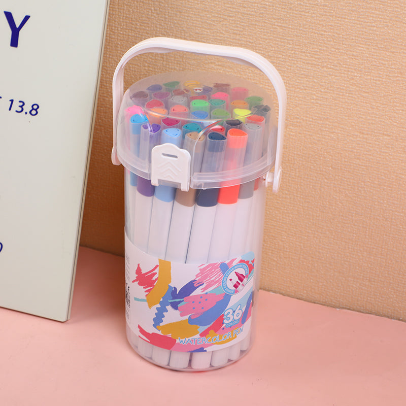 SET DE 36 MARCADORES DOBLE PUNTA