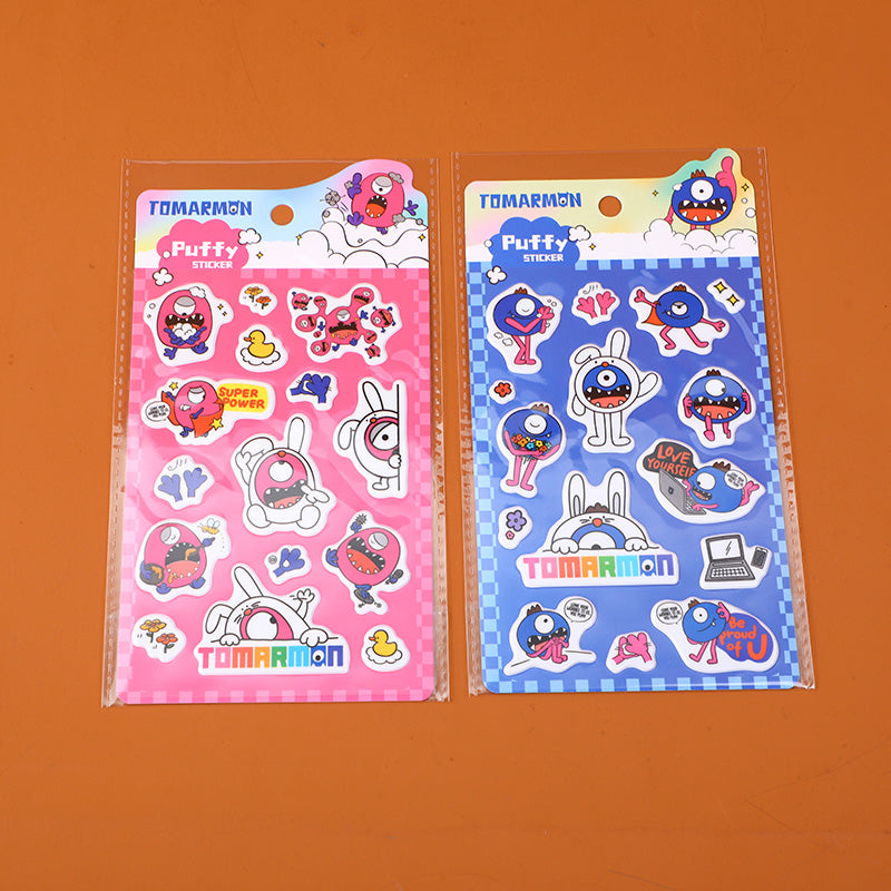 STICKERS TOMARMON 3D- ROJO & AZUL