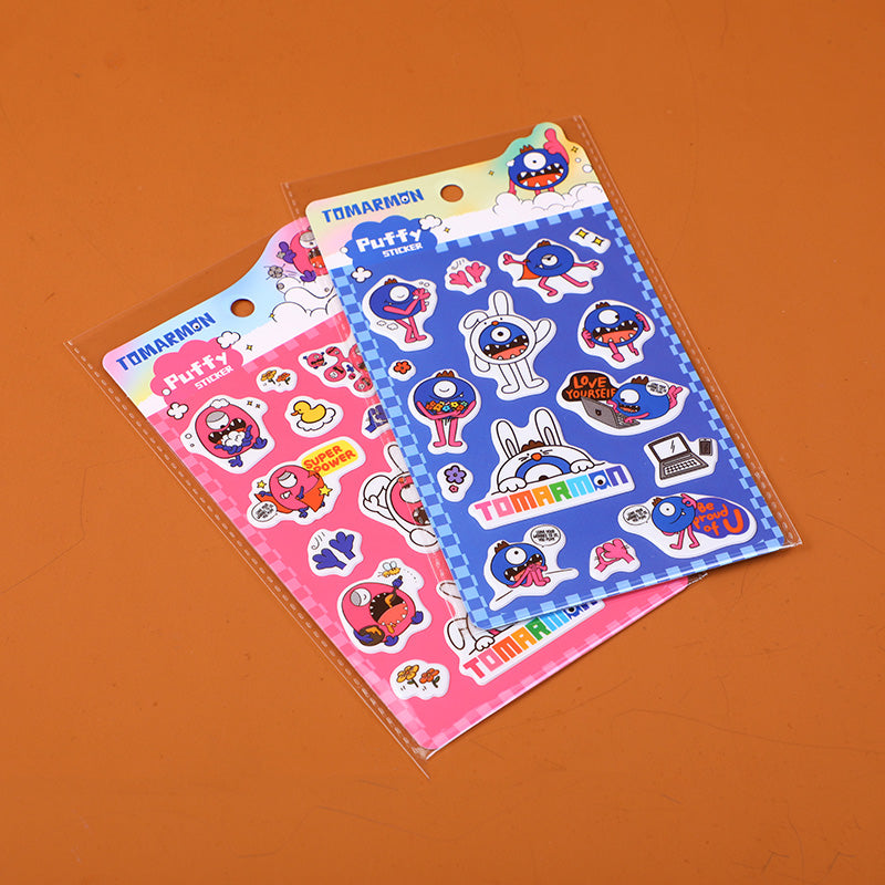 STICKERS TOMARMON 3D- ROJO & AZUL