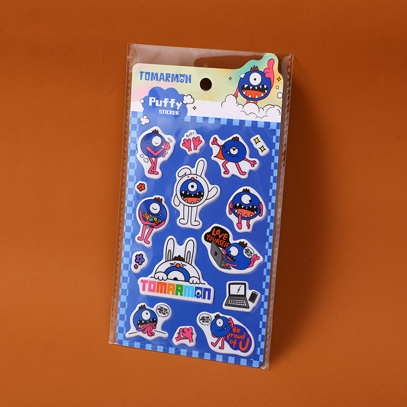 STICKERS TOMARMON 3D- ROJO & AZUL