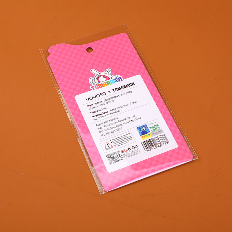 STICKERS TOMARMON 3D- ROJO & AZUL