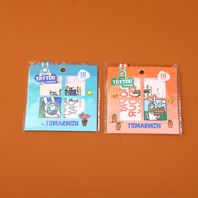 TATUAJES TEMPORALES - TOMARMON - NARANJA Y VERDE