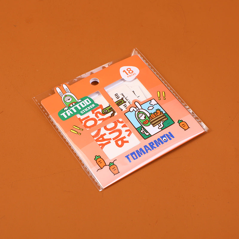 TATUAJES TEMPORALES - TOMARMON - NARANJA Y VERDE