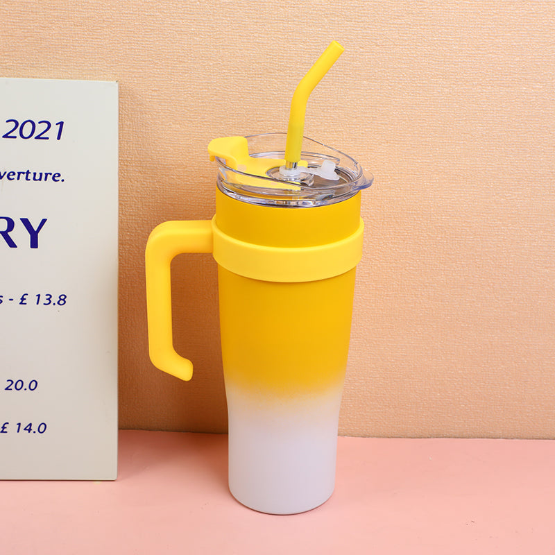 TERMO INSULADO CON PITILLO - AMARILLO