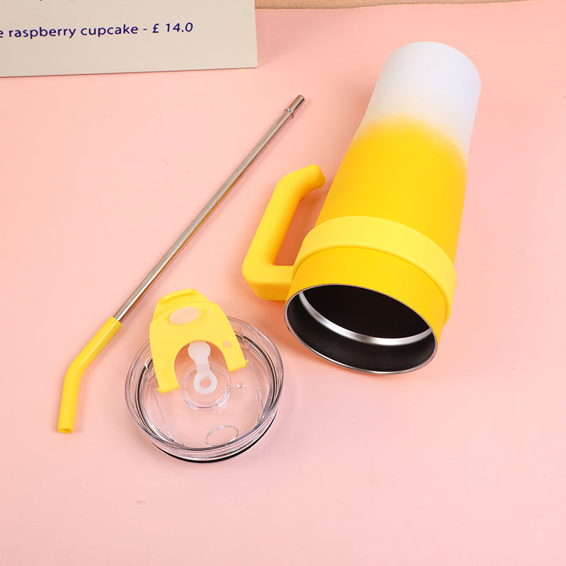 TERMO INSULADO CON PITILLO - AMARILLO