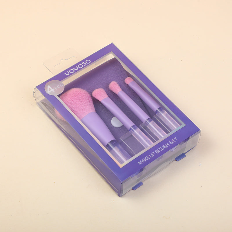 SET DE BROCHAS ROSADA&MORADA - 4UND