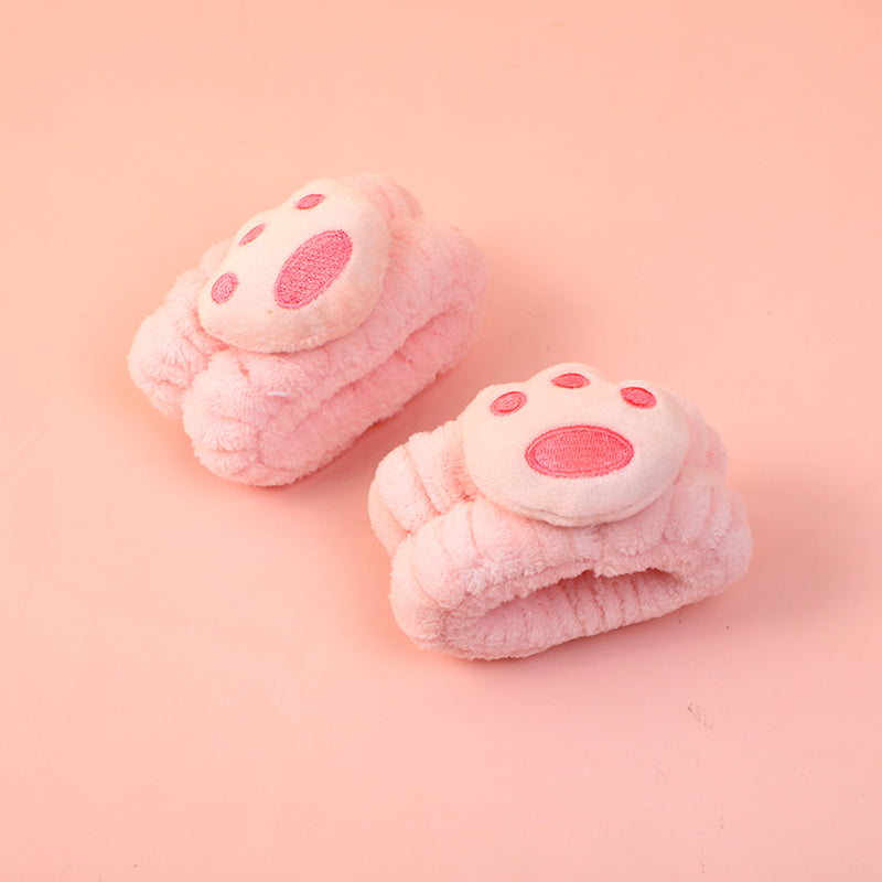 MUÑEQUERAS DE GATO ROSADAS - 2UND