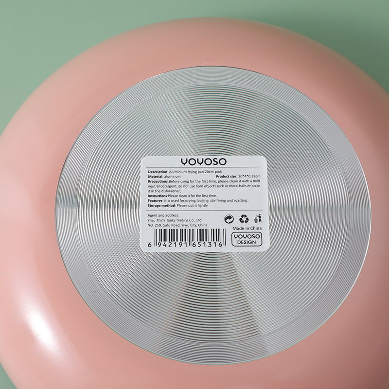 SARTEN DE ALUMINIO 20CM - ROSADO