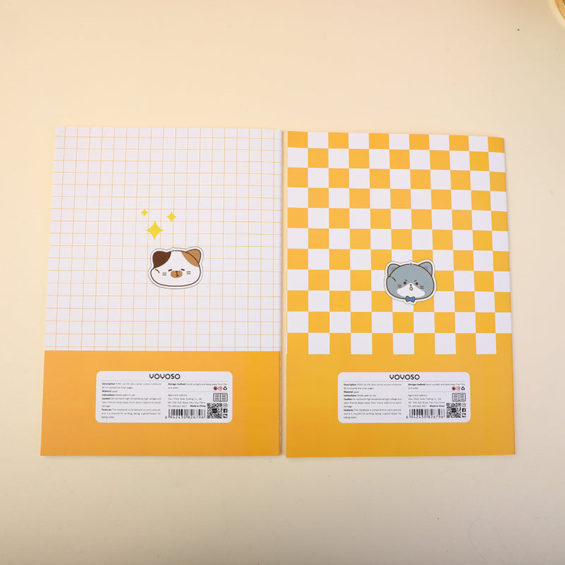 Cuaderno B5 Gato Lineas Horizontales