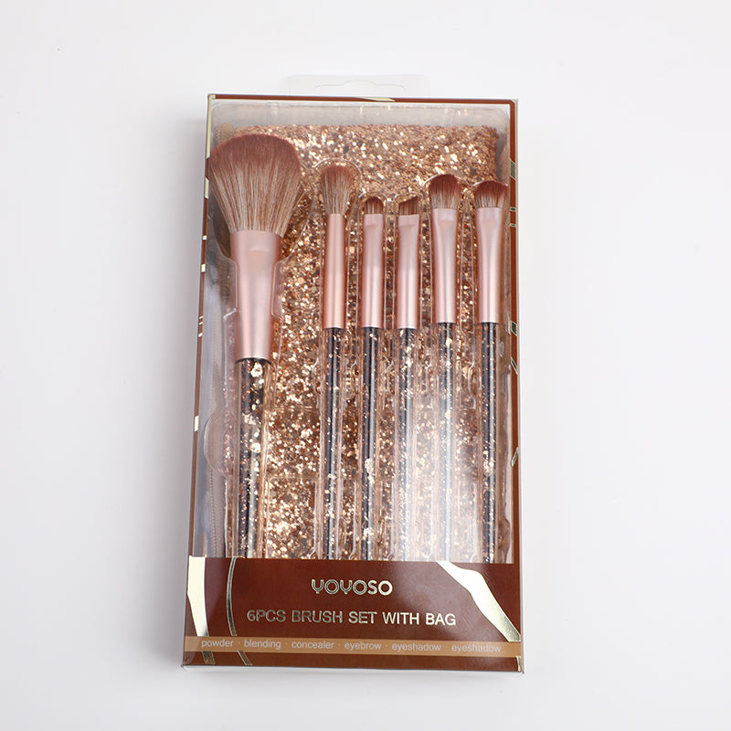 SET DE MAQUILLAJE CON ESTUCHE 6UND - DORADO