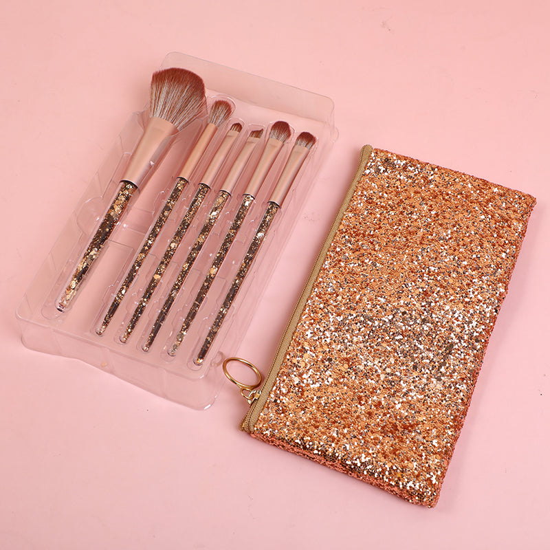 SET DE MAQUILLAJE CON ESTUCHE 6UND - DORADO