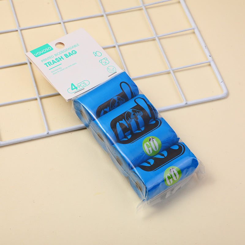 BOLSA DE BASURA BIODEGRADABLES PARA MASCOTAS - AZUL - 4 ROLLOS