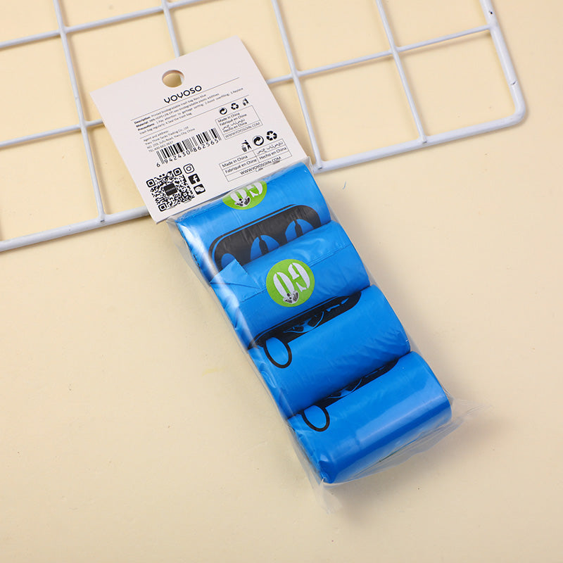 BOLSA DE BASURA BIODEGRADABLES PARA MASCOTAS - AZUL - 4 ROLLOS