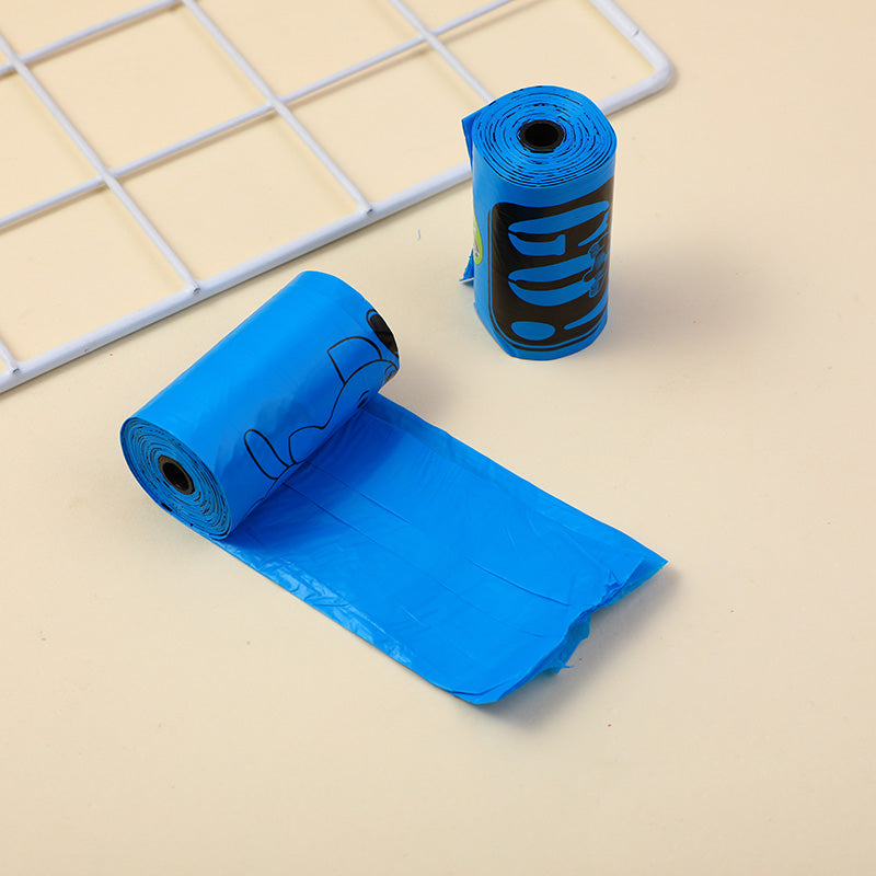 BOLSA DE BASURA BIODEGRADABLES PARA MASCOTAS - AZUL - 4 ROLLOS