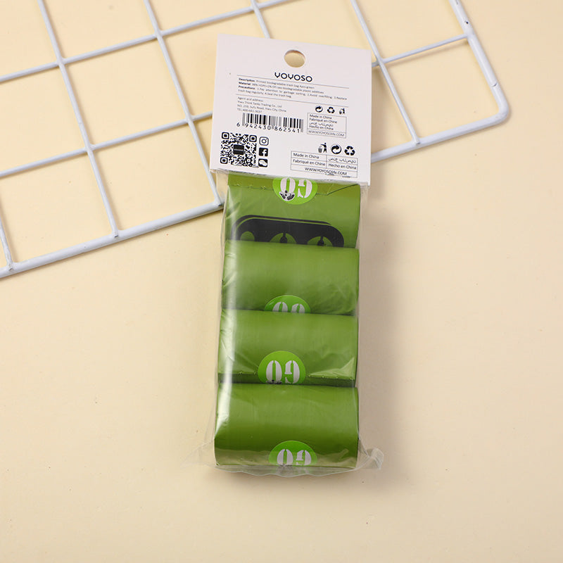 BOLSA DE BASURA BIODEGRADABLES PARA MASCOTAS - VERDE - 4 ROLLOS