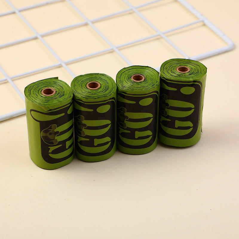 BOLSA DE BASURA BIODEGRADABLES PARA MASCOTAS - VERDE - 4 ROLLOS