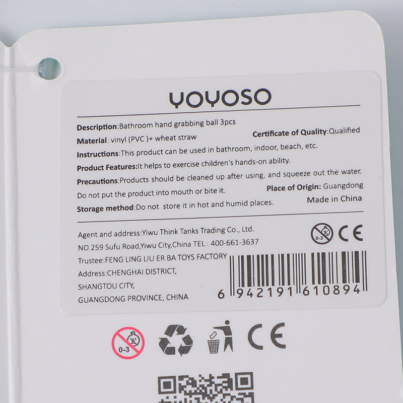 JUGUETE DE BAÑO - PELOTAS - 3UND