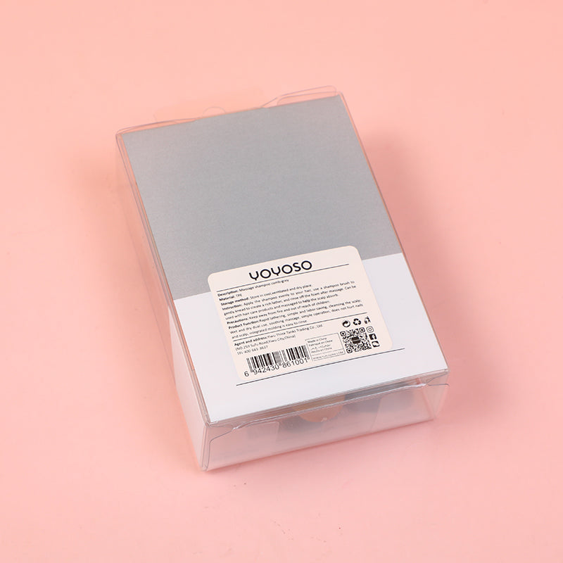 CEPILLO MASAJEADOR PARA CUERO CABELLUDO - GRIS