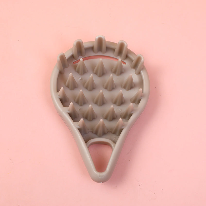 CEPILLO MASAJEADOR PARA CUERO CABELLUDO - GRIS