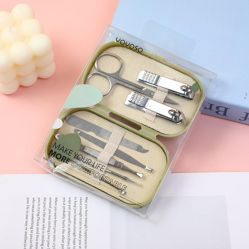 SET DE CORTAUÑAS - 8 UND - VERDE