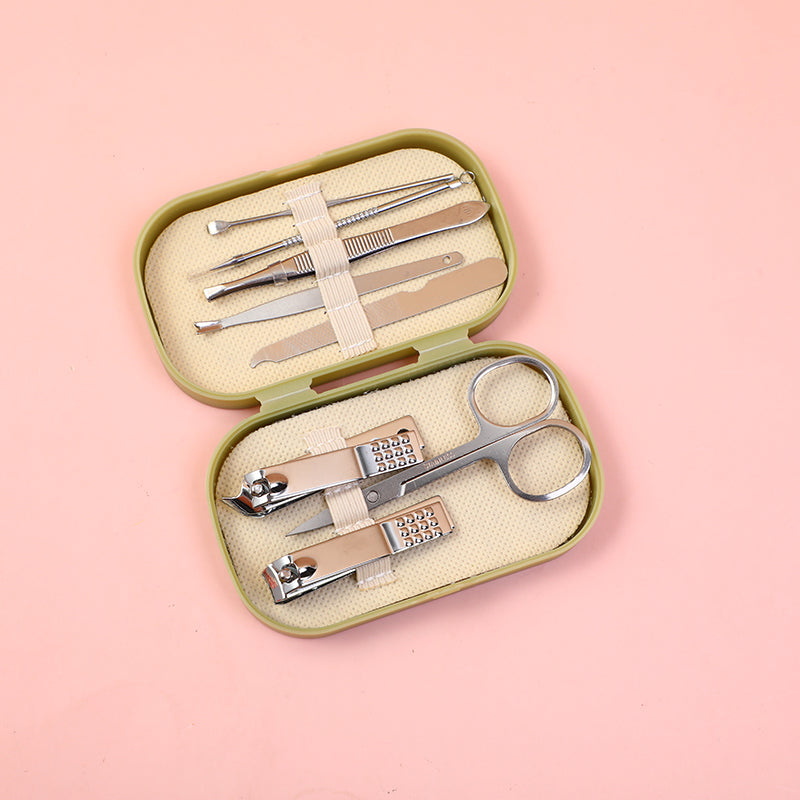 SET DE CORTAUÑAS - 8 UND - VERDE