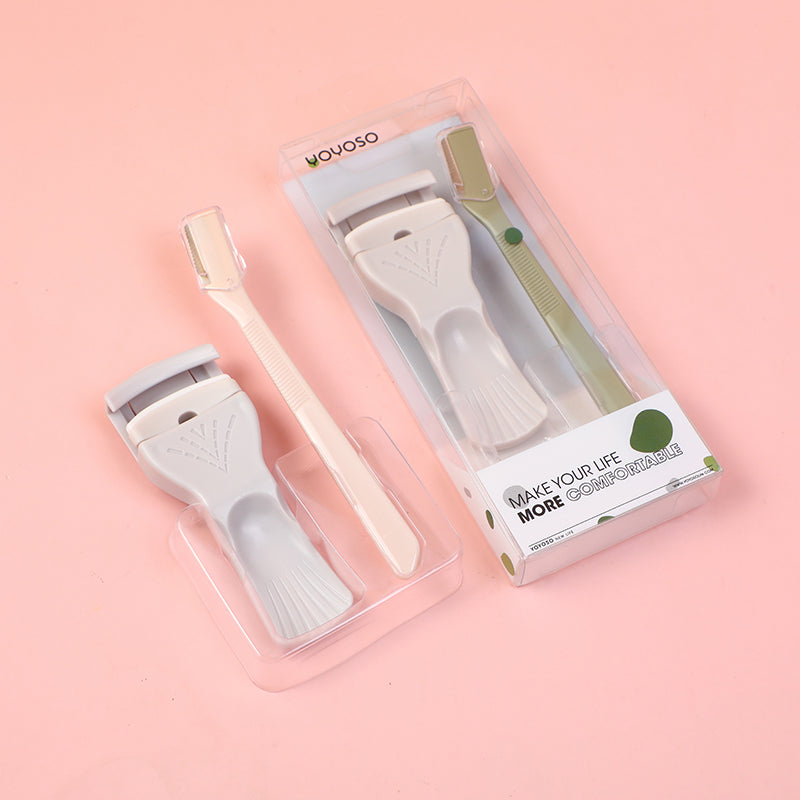 SET DE CURLEADOR DE PESTAÑAS & CUCHILLA DE CEJAS