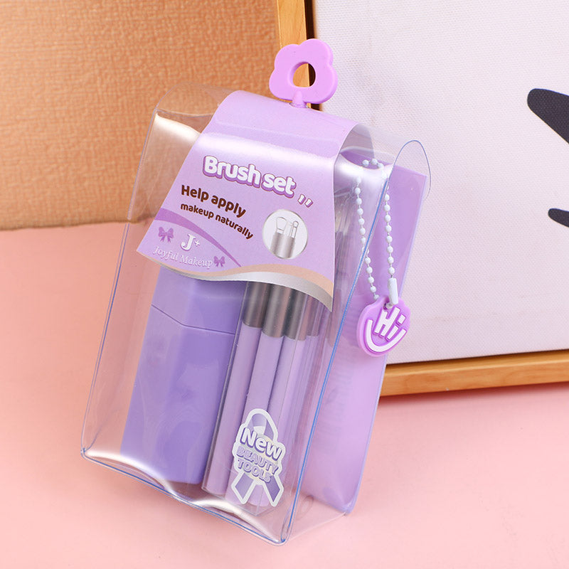 SET DE MAQUILLAJE CON ESTUCHE - MORADO