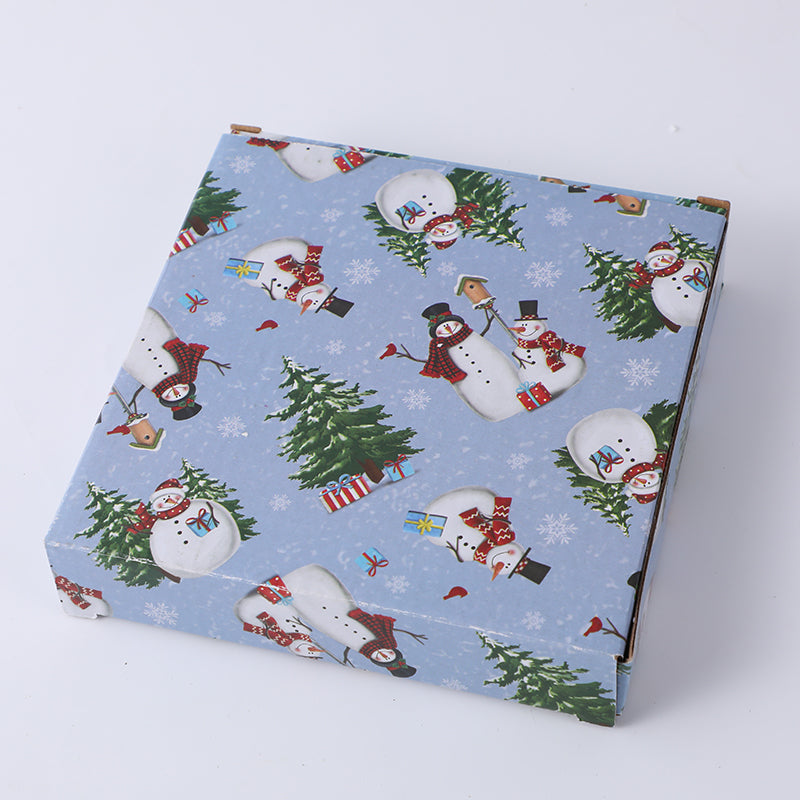 PLATO DE CERAMICA CUADRADO NAVIDEÑO - RENO