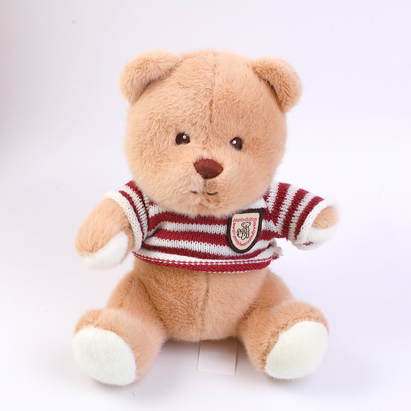 FIGUTA DECORATIVA DE OSO MARRON CON SUETER - 24